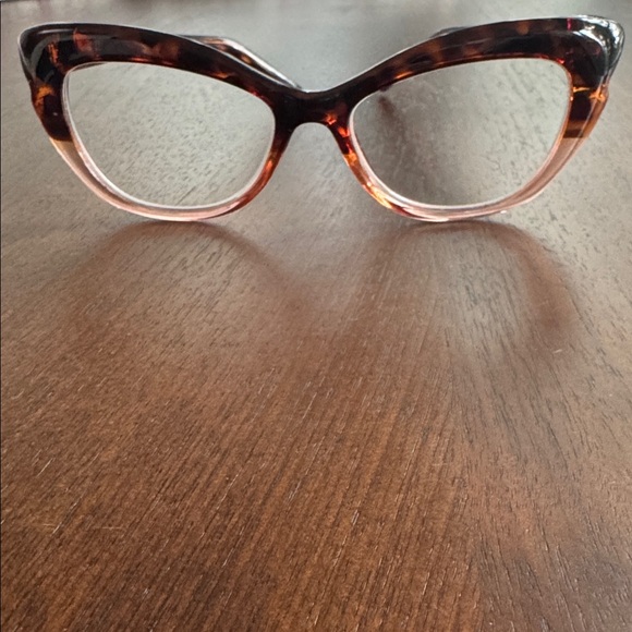 kate spade NEW YORK ALVA Cat Eye +1.00 READING GLASSES 1x Tortoise Pink & CASE - Picture 2 of 16